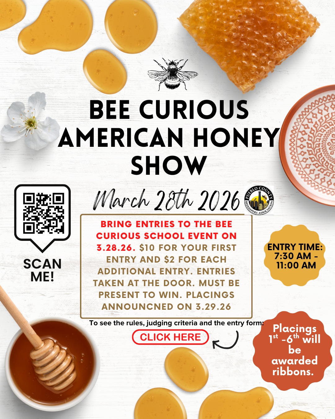 Sunday, March 28th, 2026 BeeCurious Honey Show